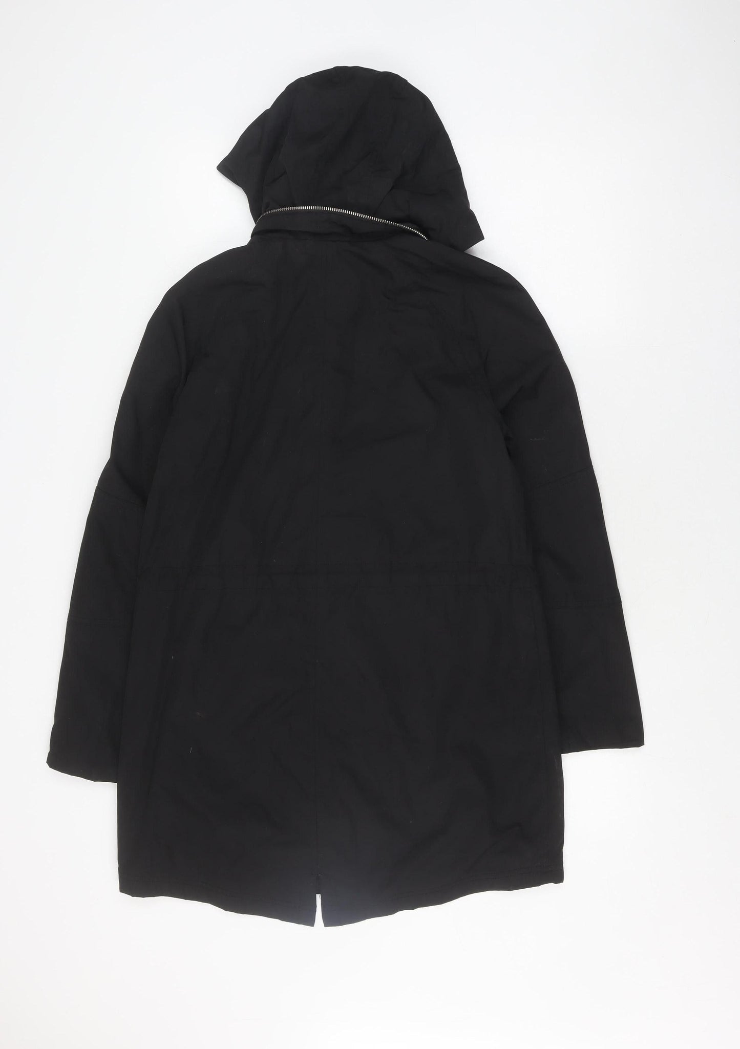 Womens UK Size 10 NEXT Black Parka Coat
