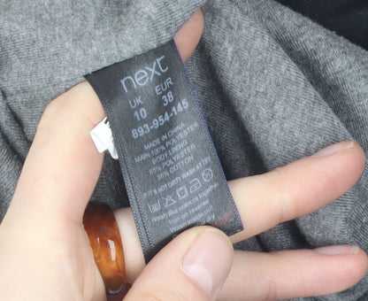 Womens UK Size 10 NEXT Black Parka Coat