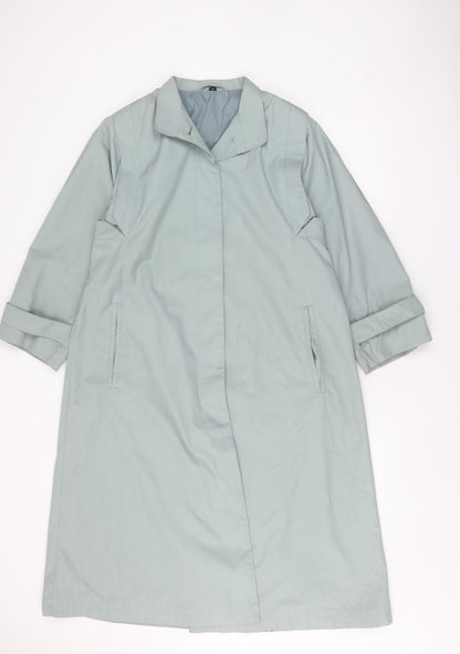Womens UK Size 10 Canda Blue Trench Coat