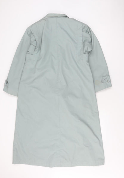 Womens UK Size 10 Canda Blue Trench Coat