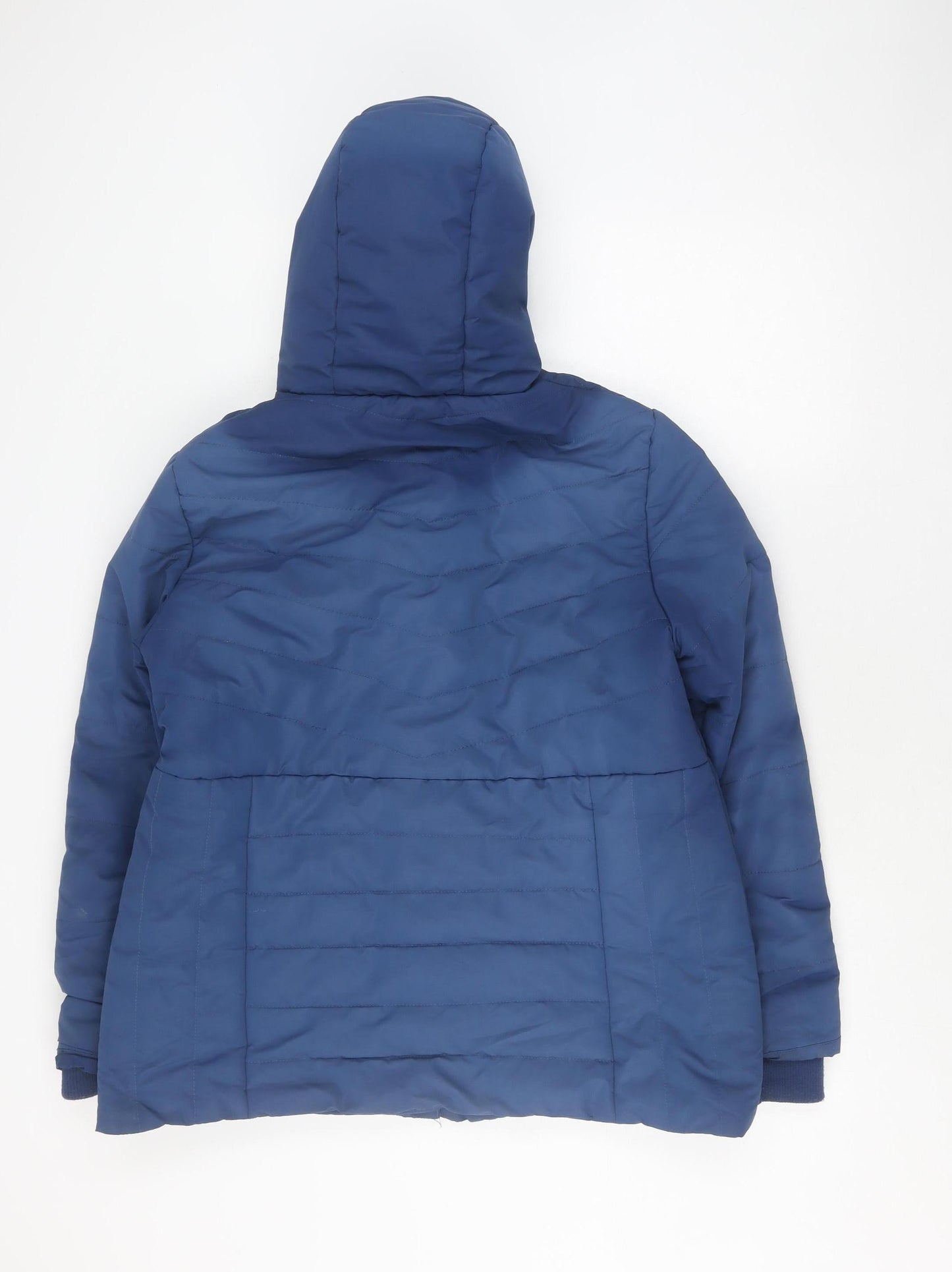 Unisex Adults UK Size 16 Cotton Traders Blue Quilted Coat