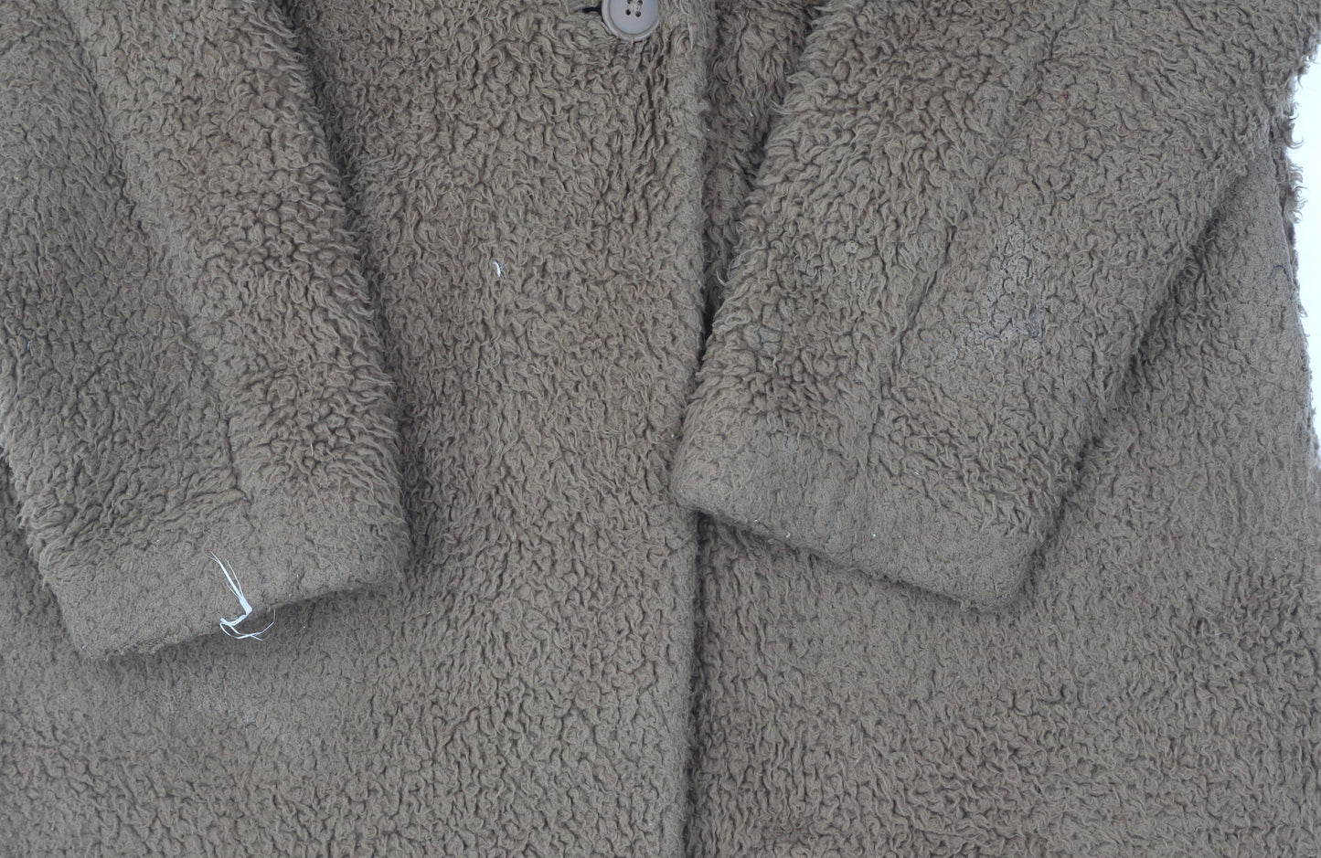 Womens UK Size S Uniqlo Brown Overcoat
