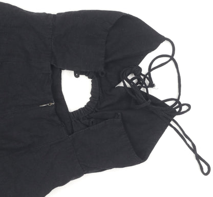 Bershka Women's Black XS Jumpsuit With Halter Neck