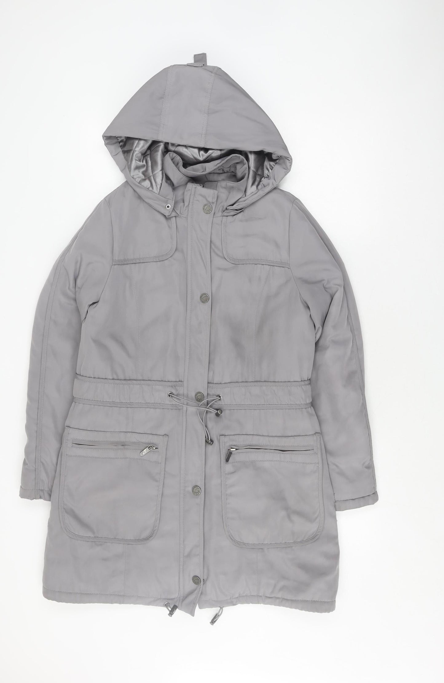 Womens UK Size 12 RJR John Rocha Grey Parka Coat
