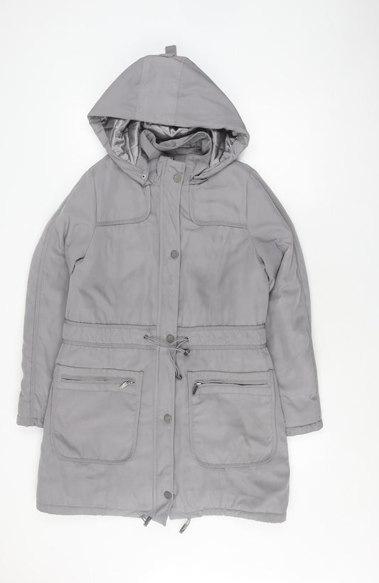 RJR John Rocha Women's Grey Parka Jacket Size 12