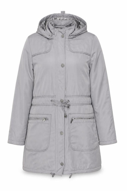 Womens UK Size 12 RJR John Rocha Grey Parka Coat