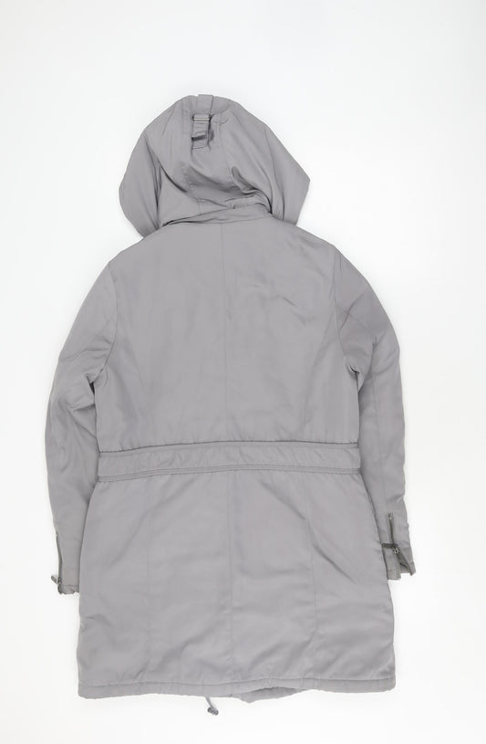 RJR John Rocha Women's Grey Parka Jacket Size 12