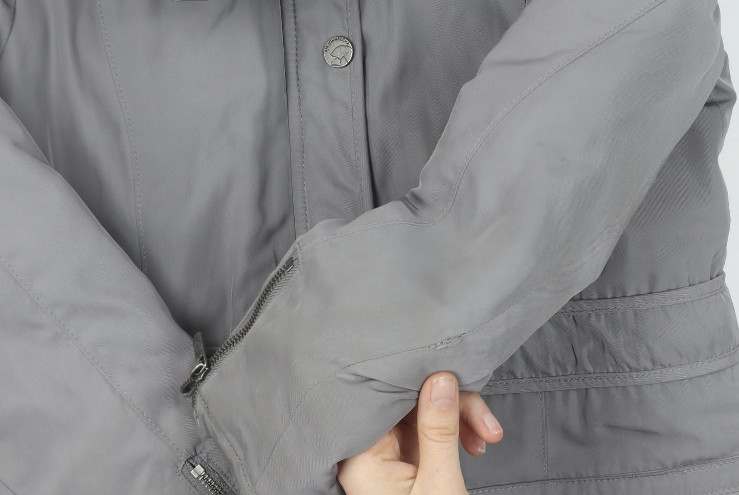 Womens UK Size 12 RJR John Rocha Grey Parka Coat