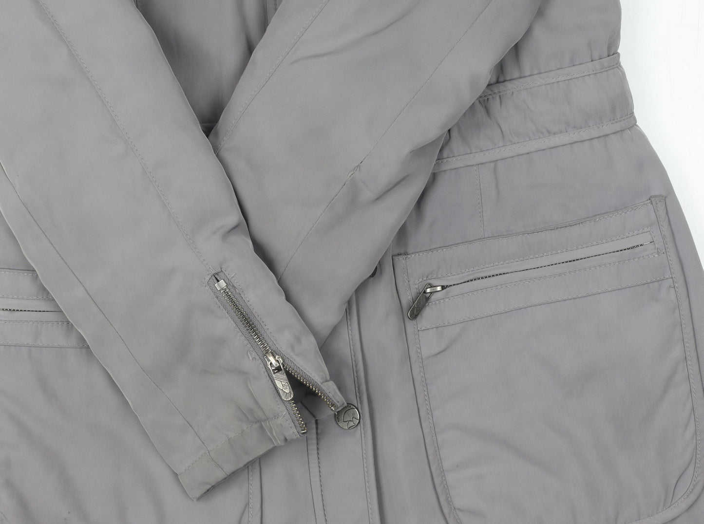 Womens UK Size 12 RJR John Rocha Grey Parka Coat