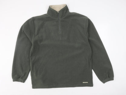 Mens UK Size L Petroleum Grey Pullover Sweatshirt