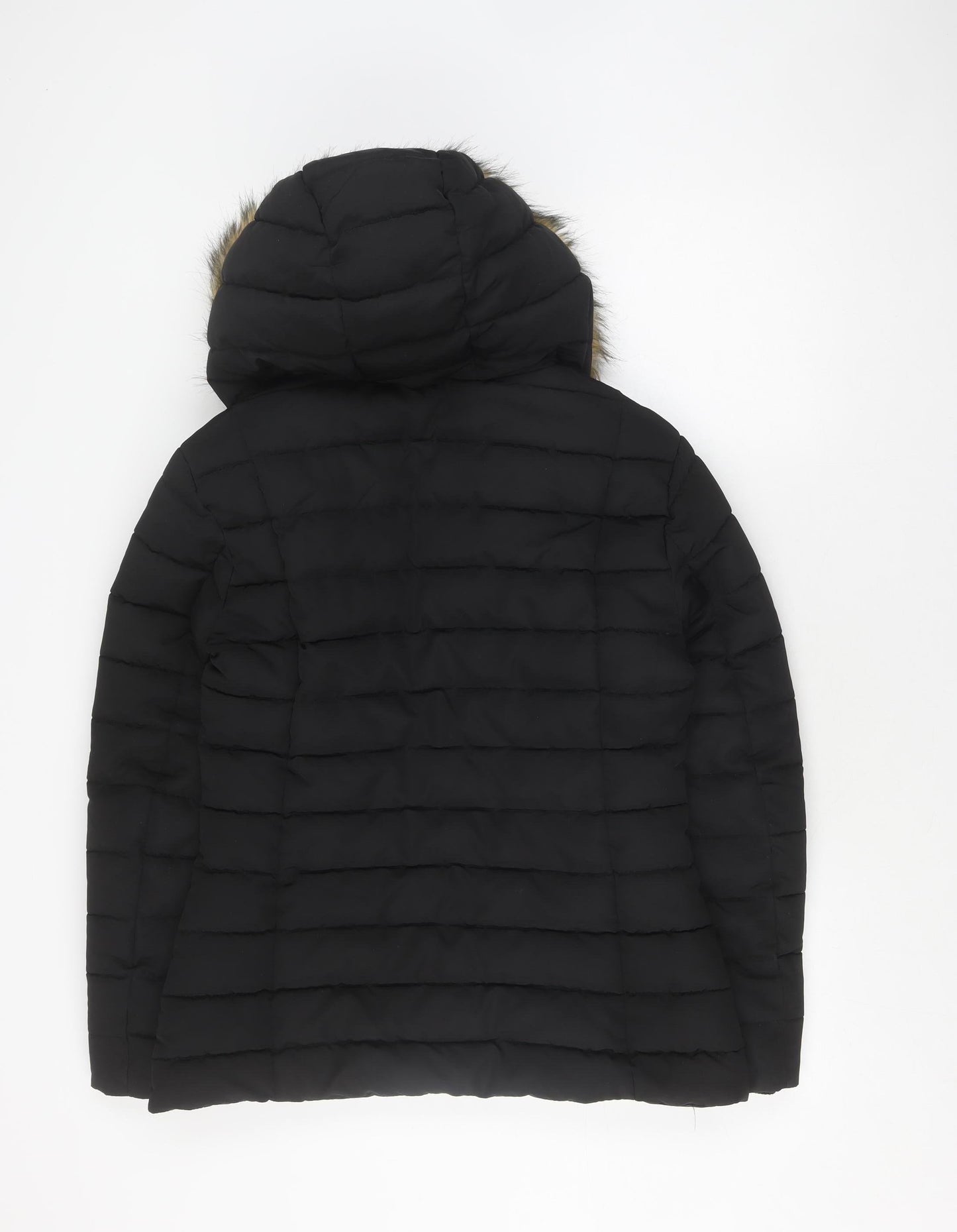 Womens UK Size 10 Golddigga Black Puffer Jacket