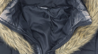 Womens UK Size 10 Golddigga Black Puffer Jacket