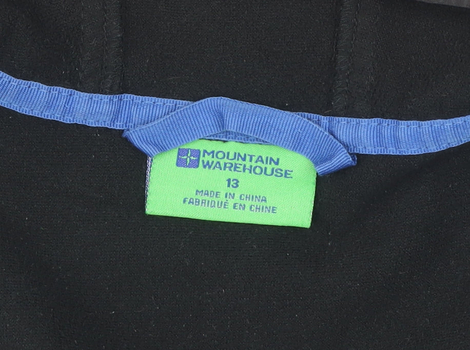 Mountain Warehouse Boys Black Hooded Jacket 13 Years