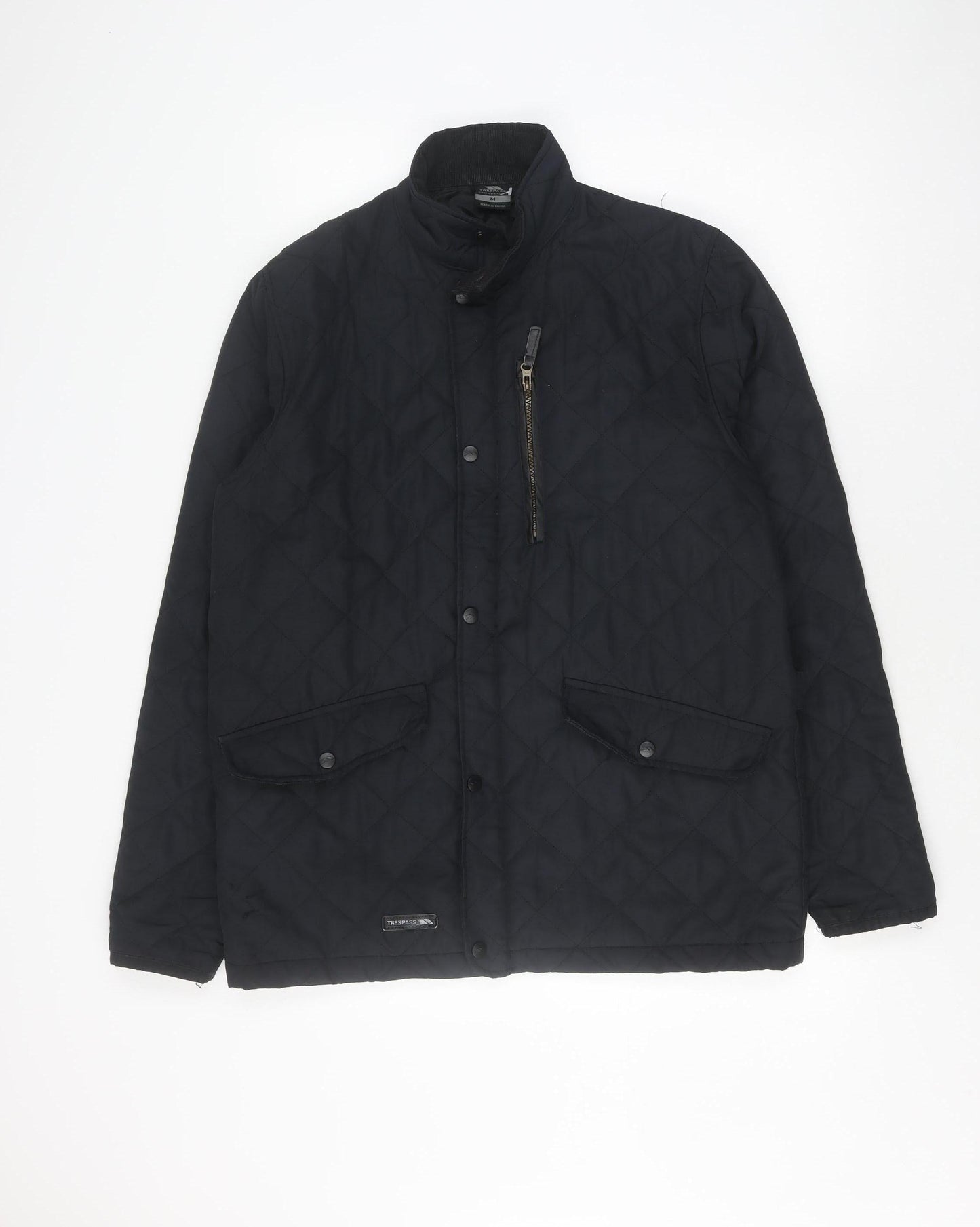 Mens UK Size M Trespass Black Quilted Coat