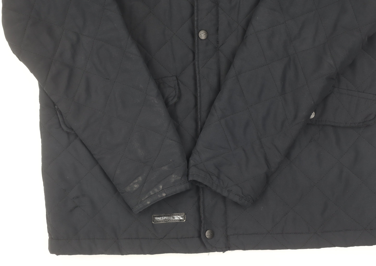 Mens UK Size M Trespass Black Quilted Coat