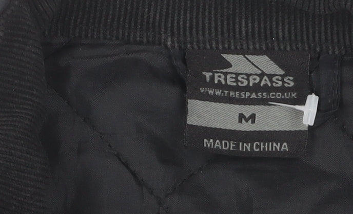 Mens UK Size M Trespass Black Quilted Coat