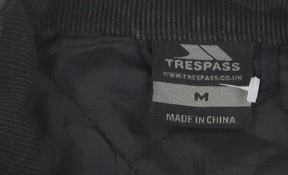 Mens UK Size M Trespass Black Quilted Coat