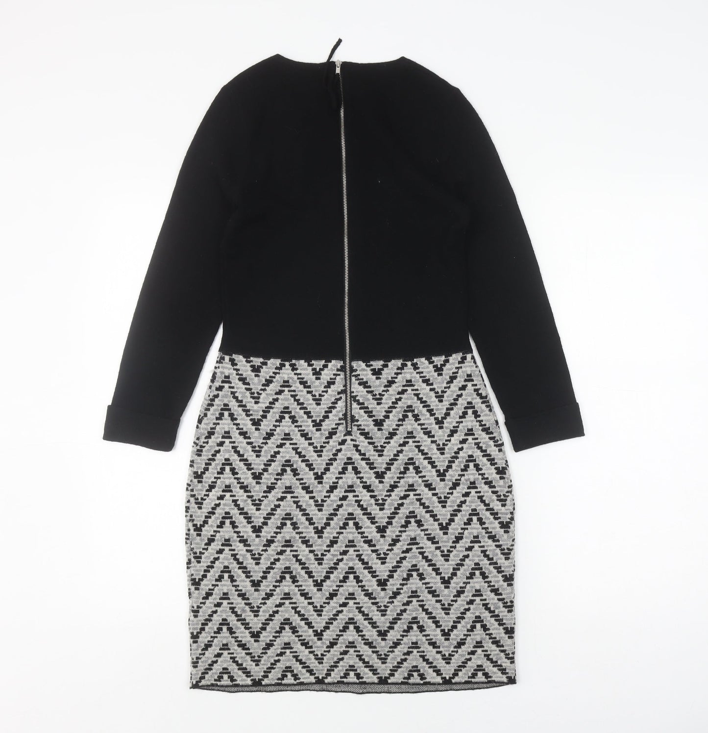 Paul Costelloe Women's Black Wool Sheath Dress XS