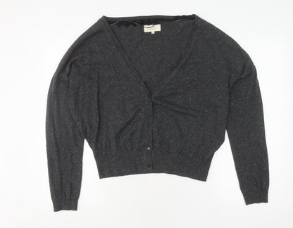 Womens UK Size M/L Julie Black Cardigan Jumper