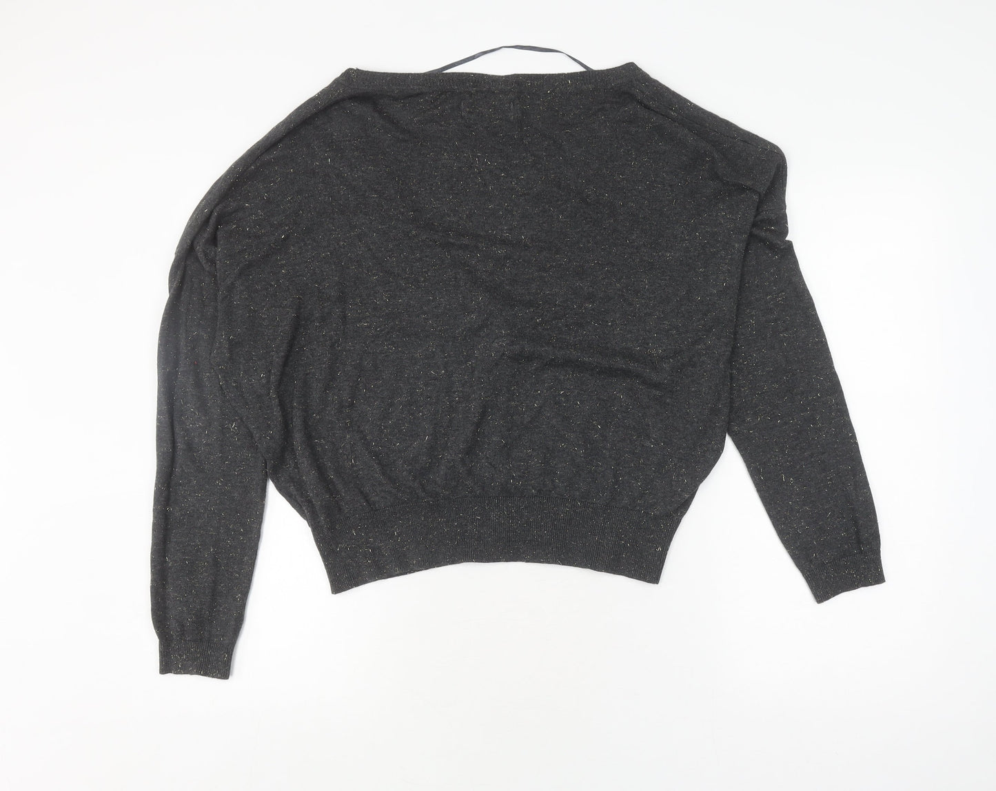 Womens UK Size M/L Julie Black Cardigan Jumper