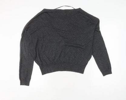 Womens UK Size M/L Julie Black Cardigan Jumper