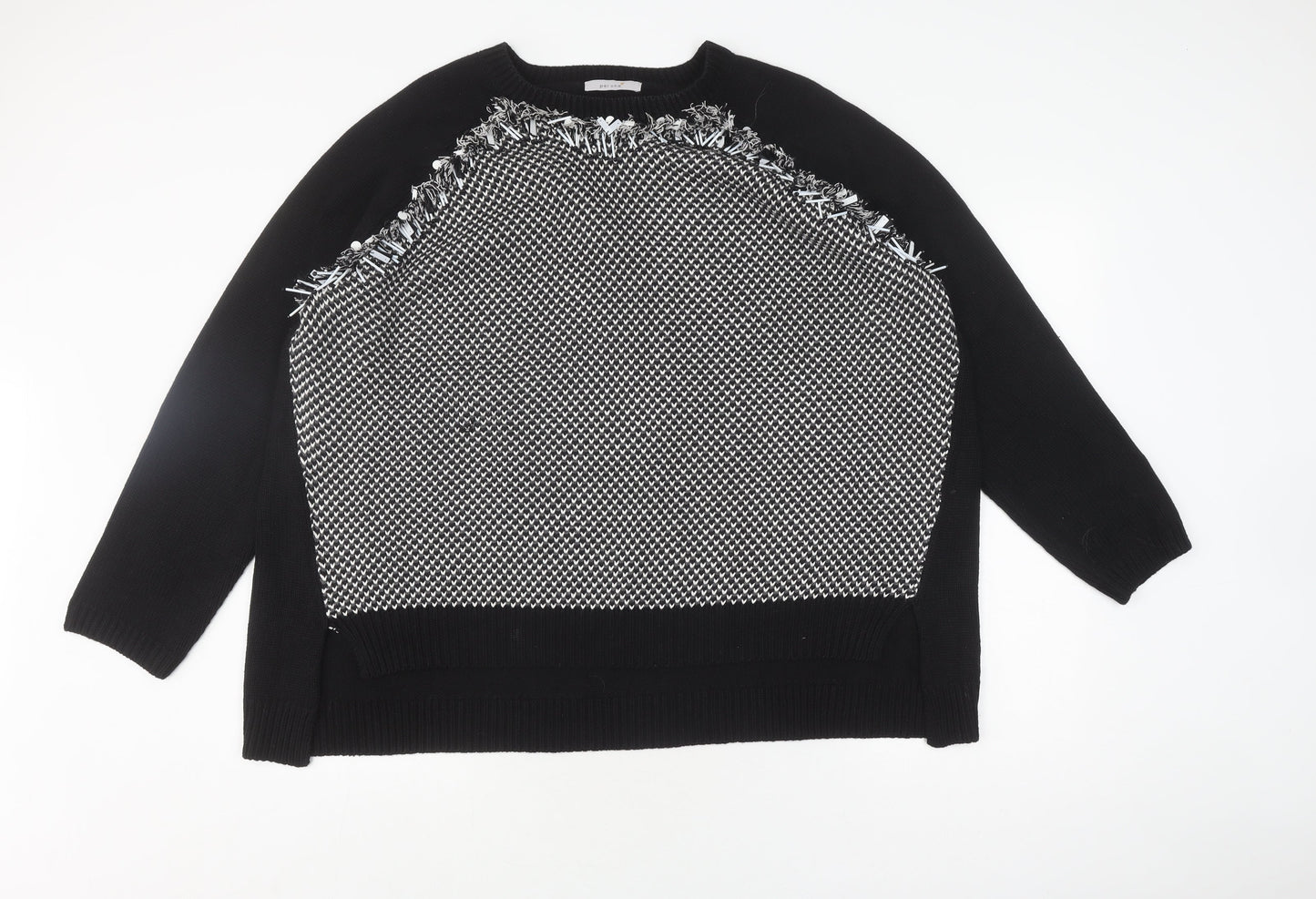 Womens UK Size 20 Marks and Spencer Black Pullover Jumper