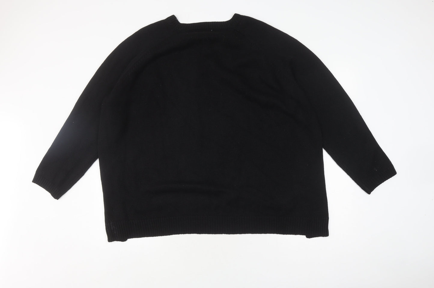 Womens UK Size 20 Marks and Spencer Black Pullover Jumper