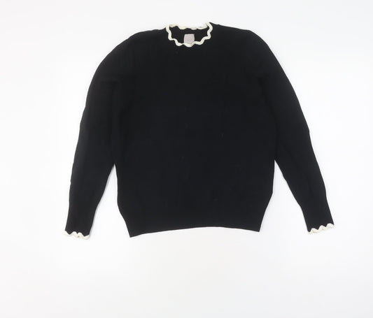 Womens UK Size S H&M Black Pullover Jumper