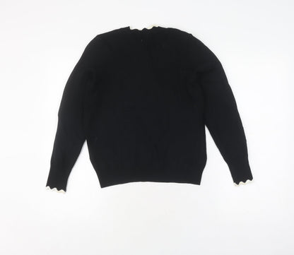 Womens UK Size S H&M Black Pullover Jumper
