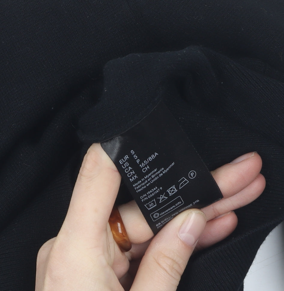 Womens UK Size S H&M Black Pullover Jumper