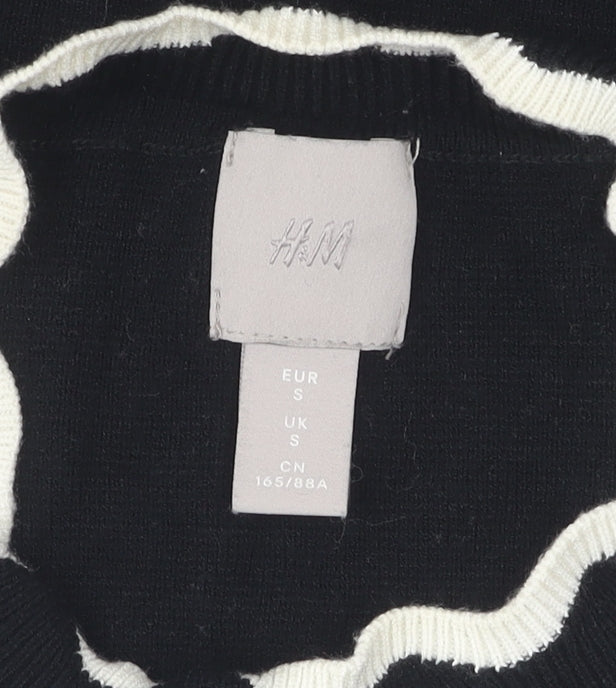 Womens UK Size S H&M Black Pullover Jumper