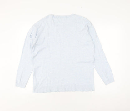 Red Herring Women's Blue Pullover Jumper, Medium
