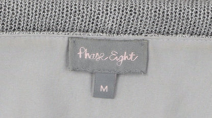 Phase Eight Women's Grey Knit V-Neck Top Size M