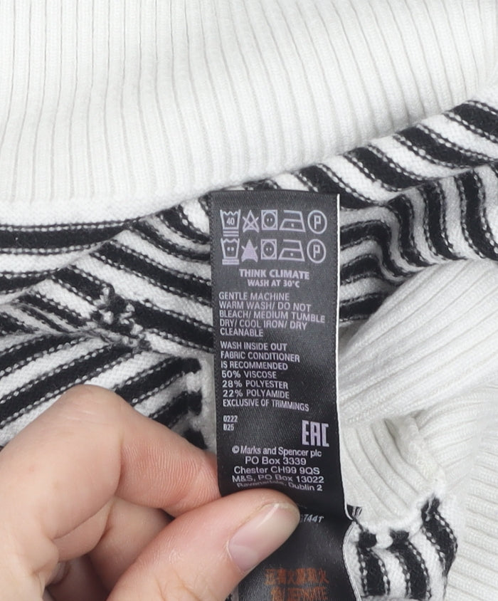 Womens UK Size L Marks and Spencer Black Pullover Jumper