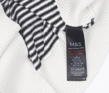 Womens UK Size L Marks and Spencer Black Pullover Jumper