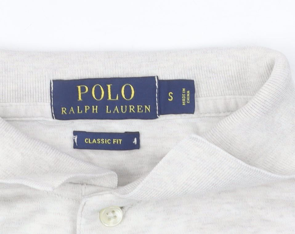 Ralph Lauren Men's Beige Polo Shirt Size S Classic Fit