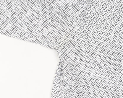 Ted Baker Men's White Geometric Long Sleeve Shirt M