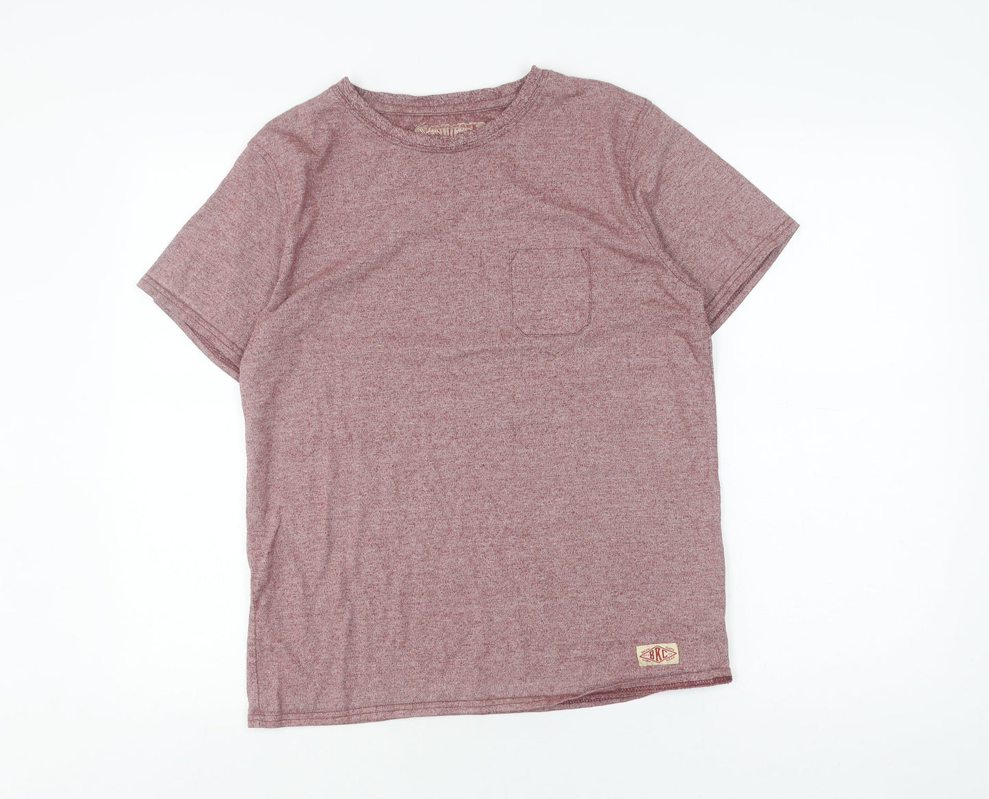 Brooklyn Men's Red Cotton T-Shirt - Size L