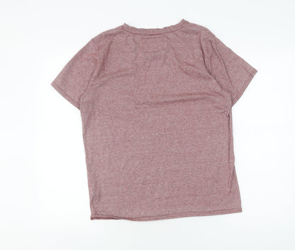 Brooklyn Men's Red Cotton T-Shirt - Size L