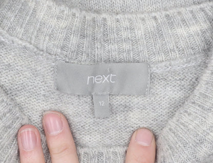 Womens UK Size 12 NEXT Grey Pullover Jumper