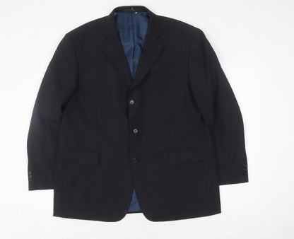Mens UK Size 44 Marks and Spencer Regular Blue Suit Jacket