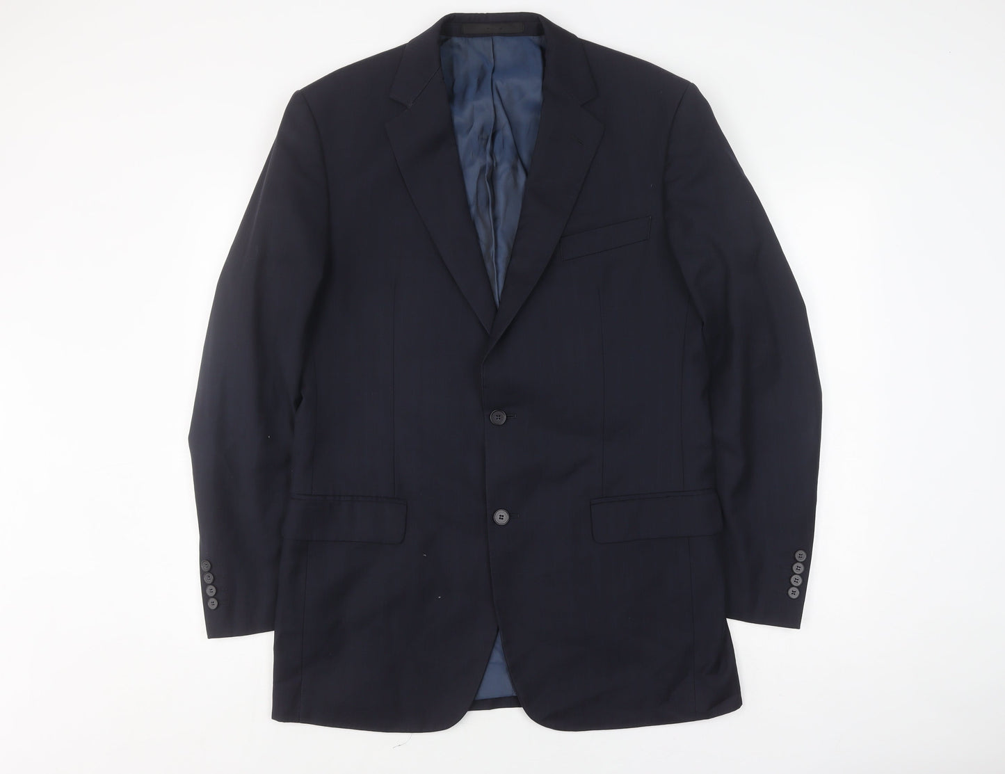 Mens UK Size 40 Marks and Spencer Regular Blue Suit Jacket