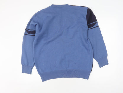 Gabicci Men's Blue V-Neck Pullover Jumper L