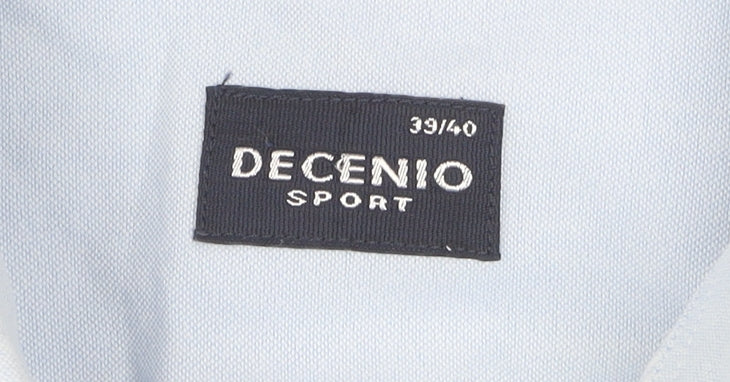 Decenio Sport Men's Blue Regular Fit Striped Shirt