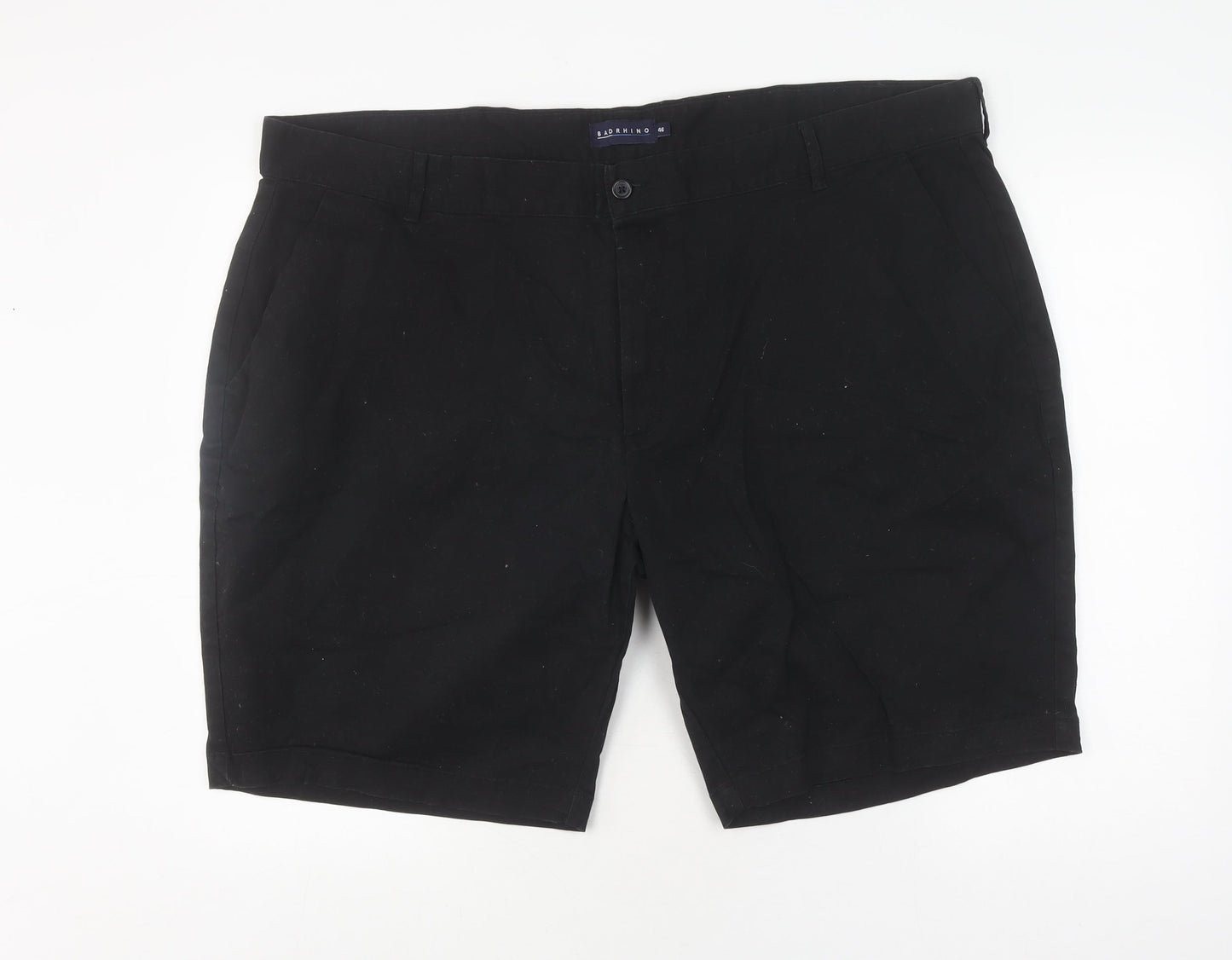 Badrhino Men's Black Chino Shorts Size 46