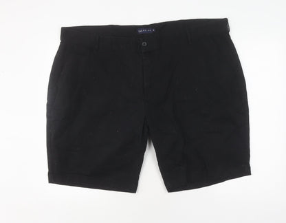 Badrhino Men's Black Chino Shorts Size 46