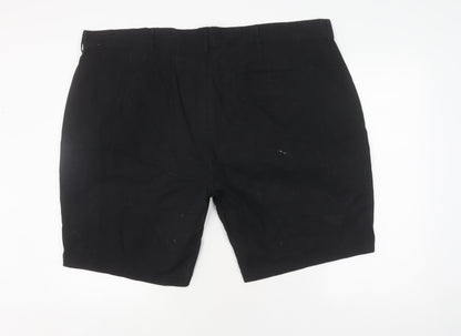 Badrhino Men's Black Chino Shorts Size 46