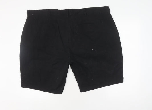 Badrhino Men's Black Chino Shorts Size 46