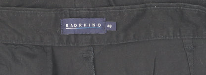 Badrhino Men's Black Chino Shorts Size 46