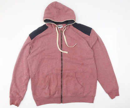 Label J Men's Red Full Zip XL Hoodie with Hood